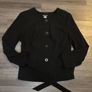 VENUS Women's Black Button-Up Blazer